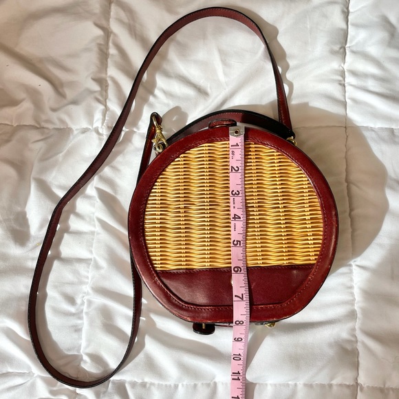 Eitenne Aigner Genuine Leather Bamboo Crossbody Bag - Picture 5 of 11